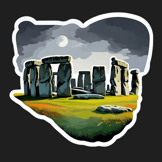Stonehenge At Night - Sticker - Heat Press Transfer