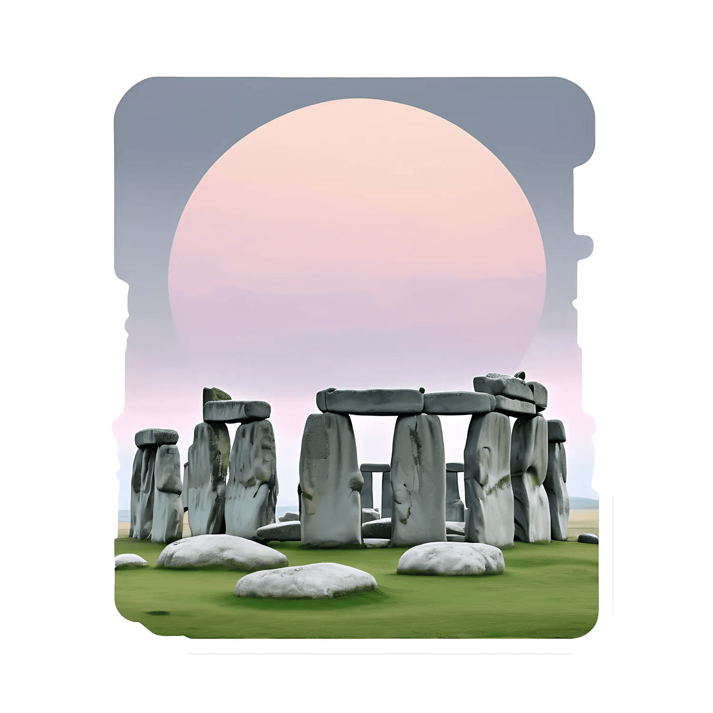 Stonehenge Sunrise - Sticker - Heat Press Transfer