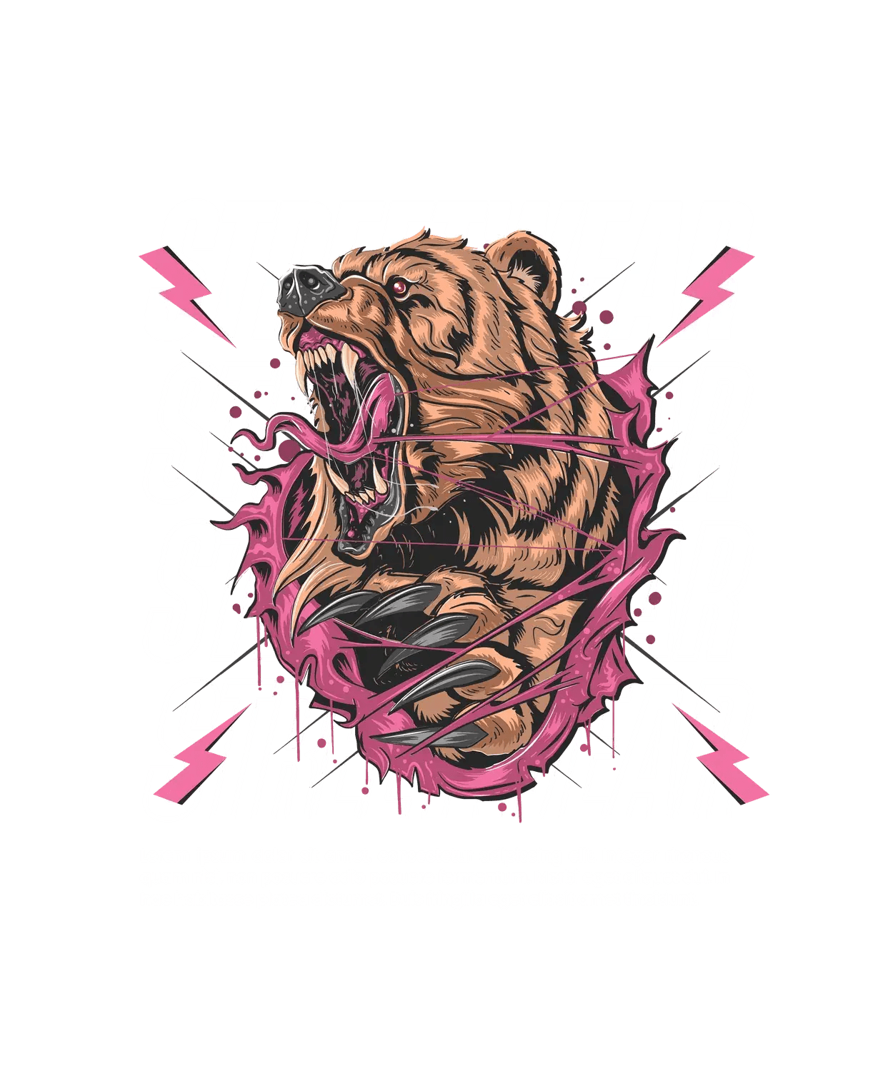 Streetwear Bear - DTF Ready to Press (original)