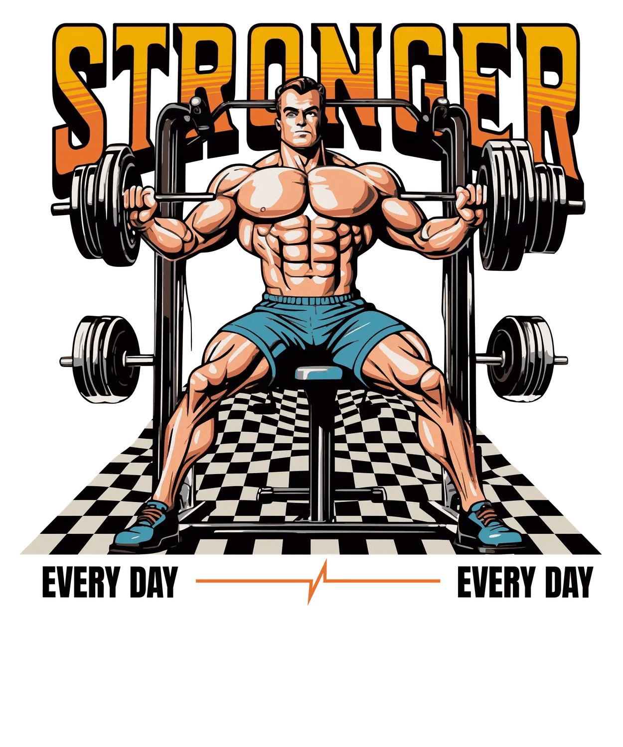 Stronger Gym Design - DTF Ready to Press - Heat Press Transfer