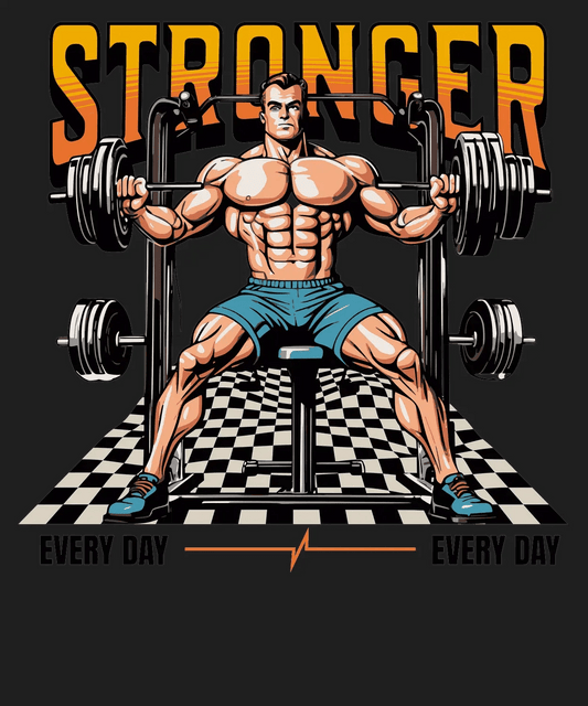 Stronger Gym Design - DTF Ready to Press - Heat Press Transfer