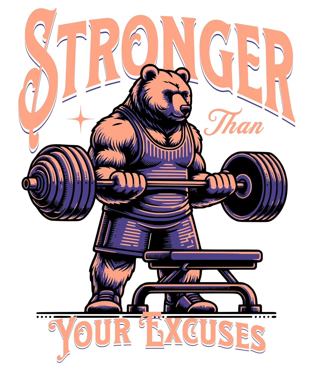 Stronger Motivation - DTF Ready to Press - Heat Press Transfer