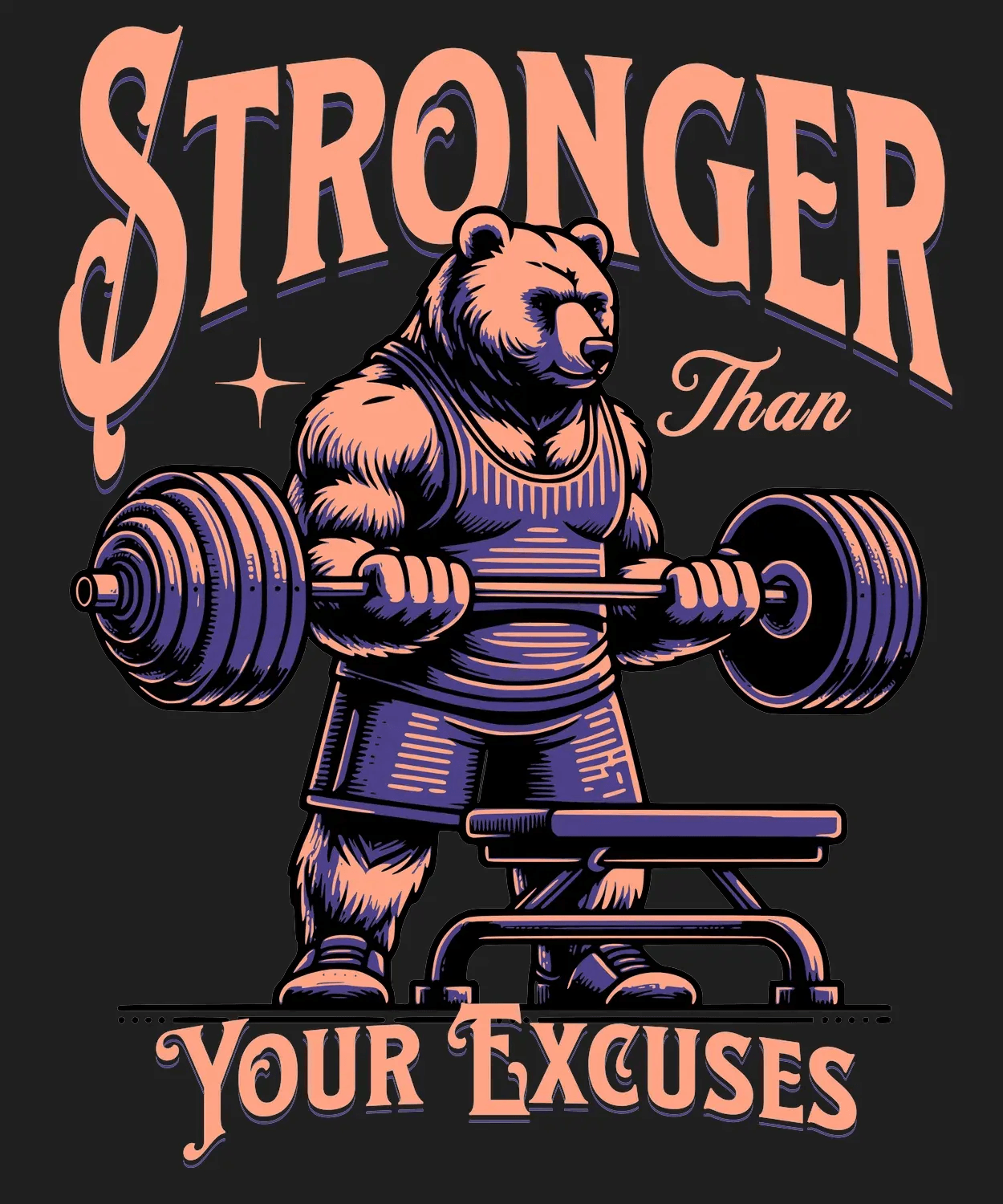 Stronger Motivation - DTF Ready to Press - Heat Press Transfer