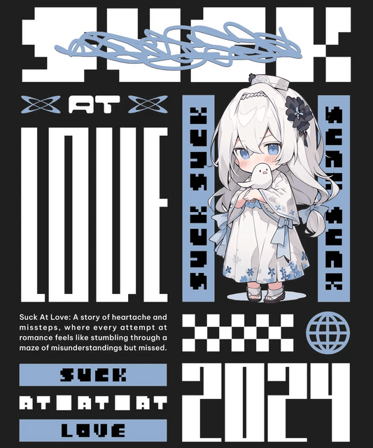 Suck at Love - DTF Ready to Press - Heat Press Transfer