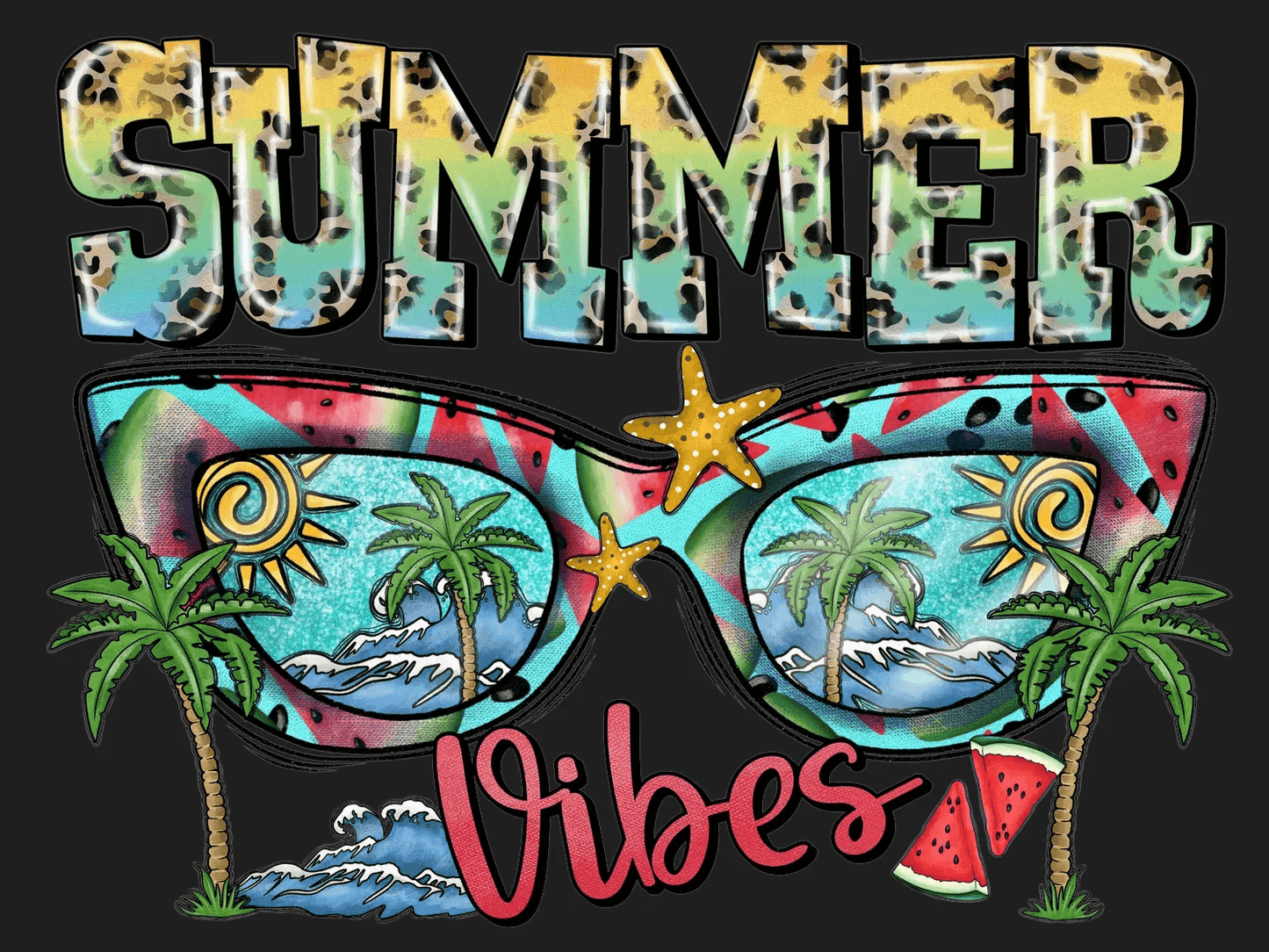 Summer Vibes DTF Ready to Press - Heat Press Transfer
