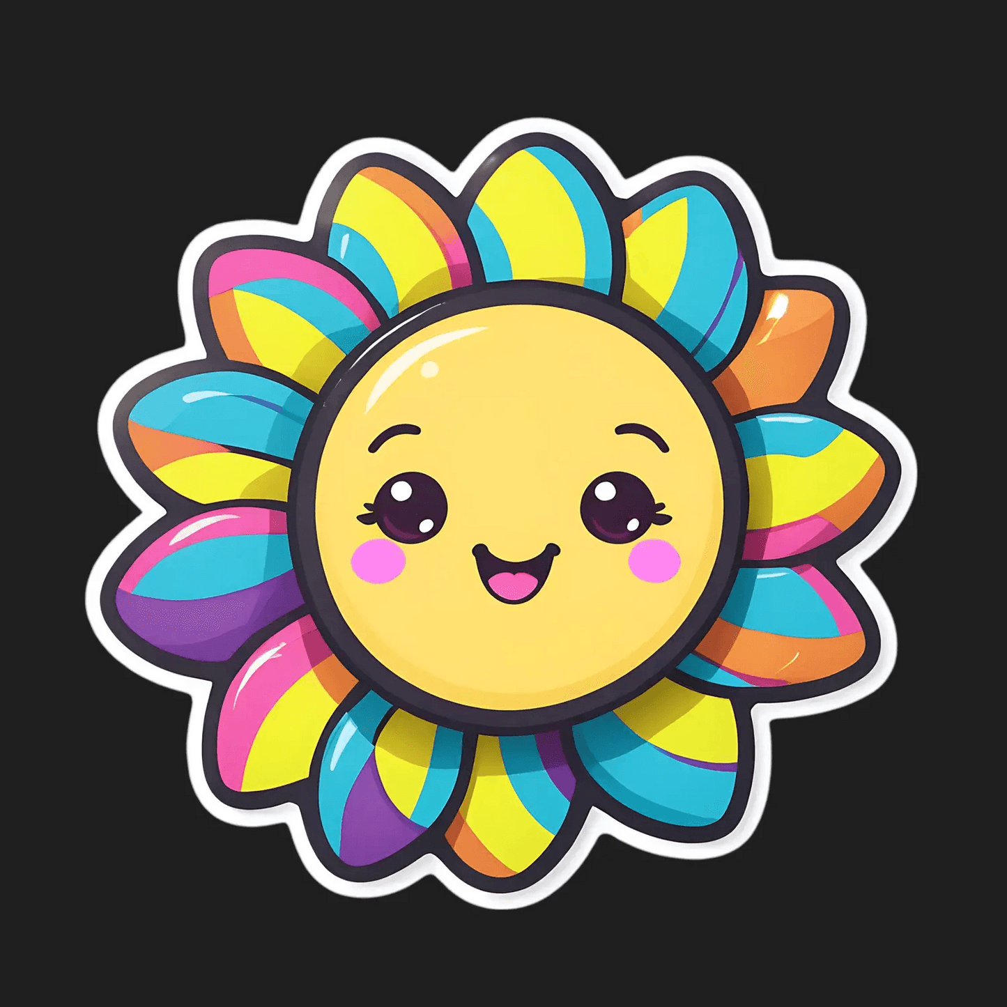 Sunflower Smile - Vibrant Sticker - Heat Press Transfer