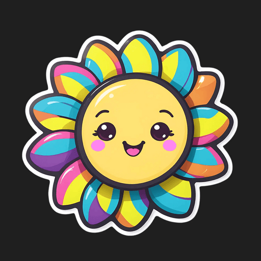 Sunflower Smile - Vibrant Sticker - Heat Press Transfer