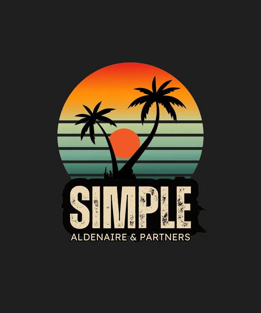 Sunset Palm - DTF Ready to Press Simple Design - Heat Press Transfer