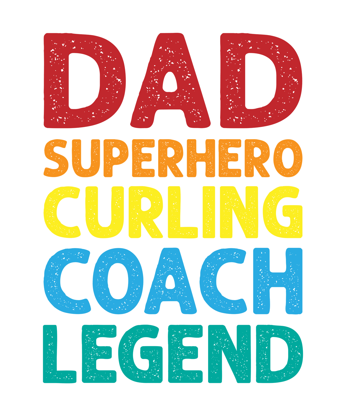 Superhero Dad Father's Day Design - DTF Ready To Press - Heat Press Transfer