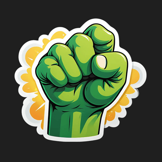 Superhero Fist - Sticker - Heat Press Transfer