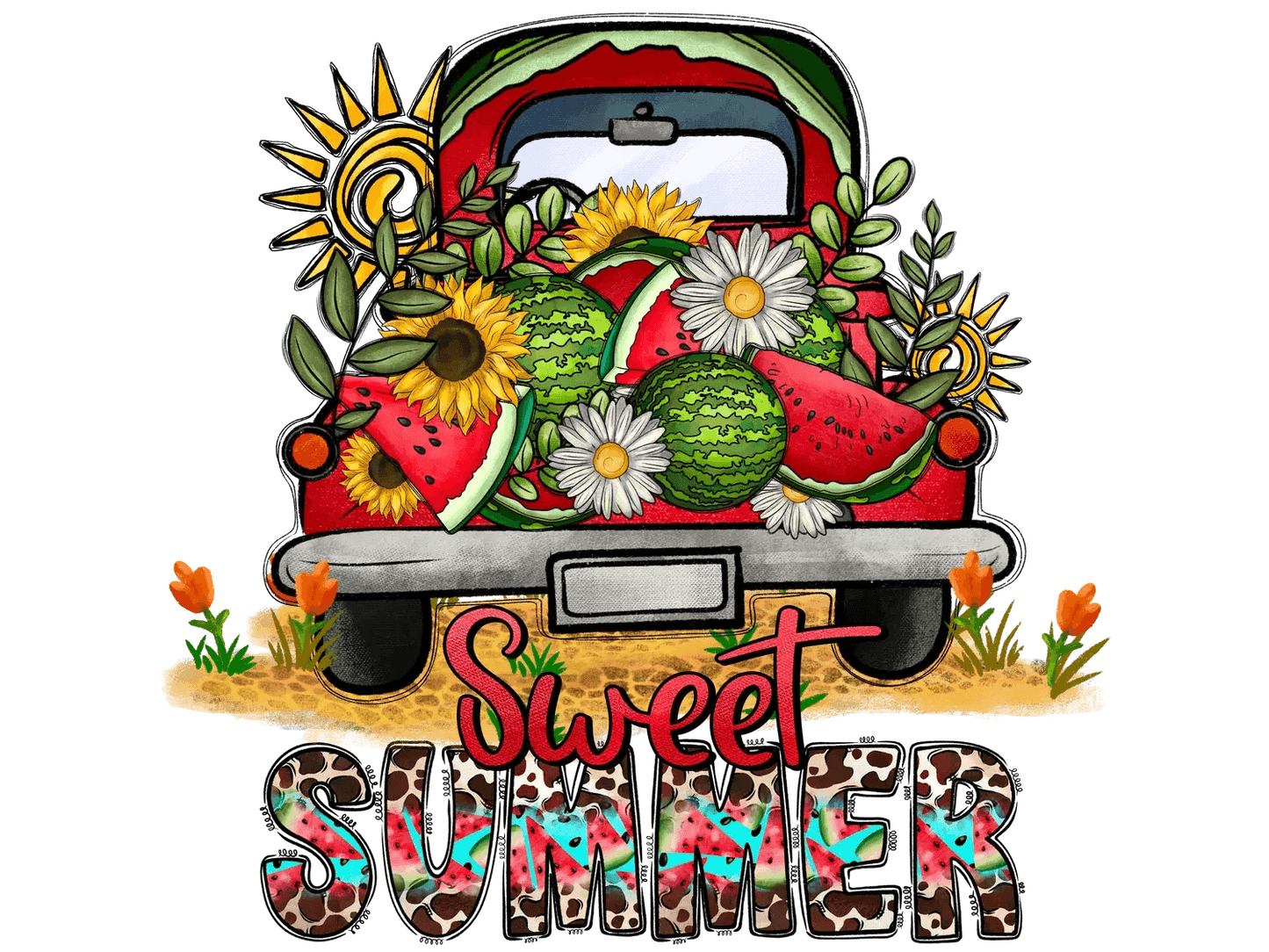 Sweet Summer Fun - DTF Ready to Press - Heat Press Transfer