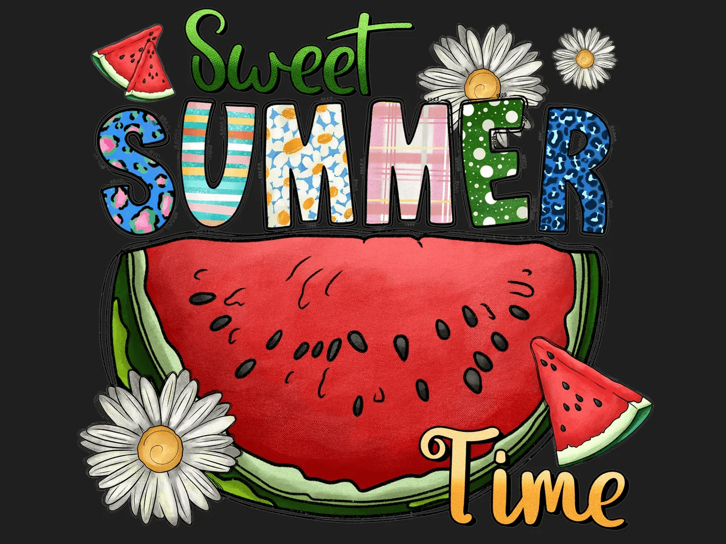 Sweet Summer Time - DTF Ready to Press - Heat Press Transfer