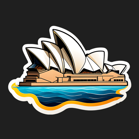 Sydney Opera House Sticker - Vibrant Art - Heat Press Transfer