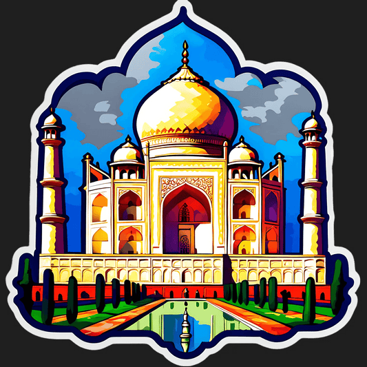 Taj Mahal Illustration - Sticker - Heat Press Transfer