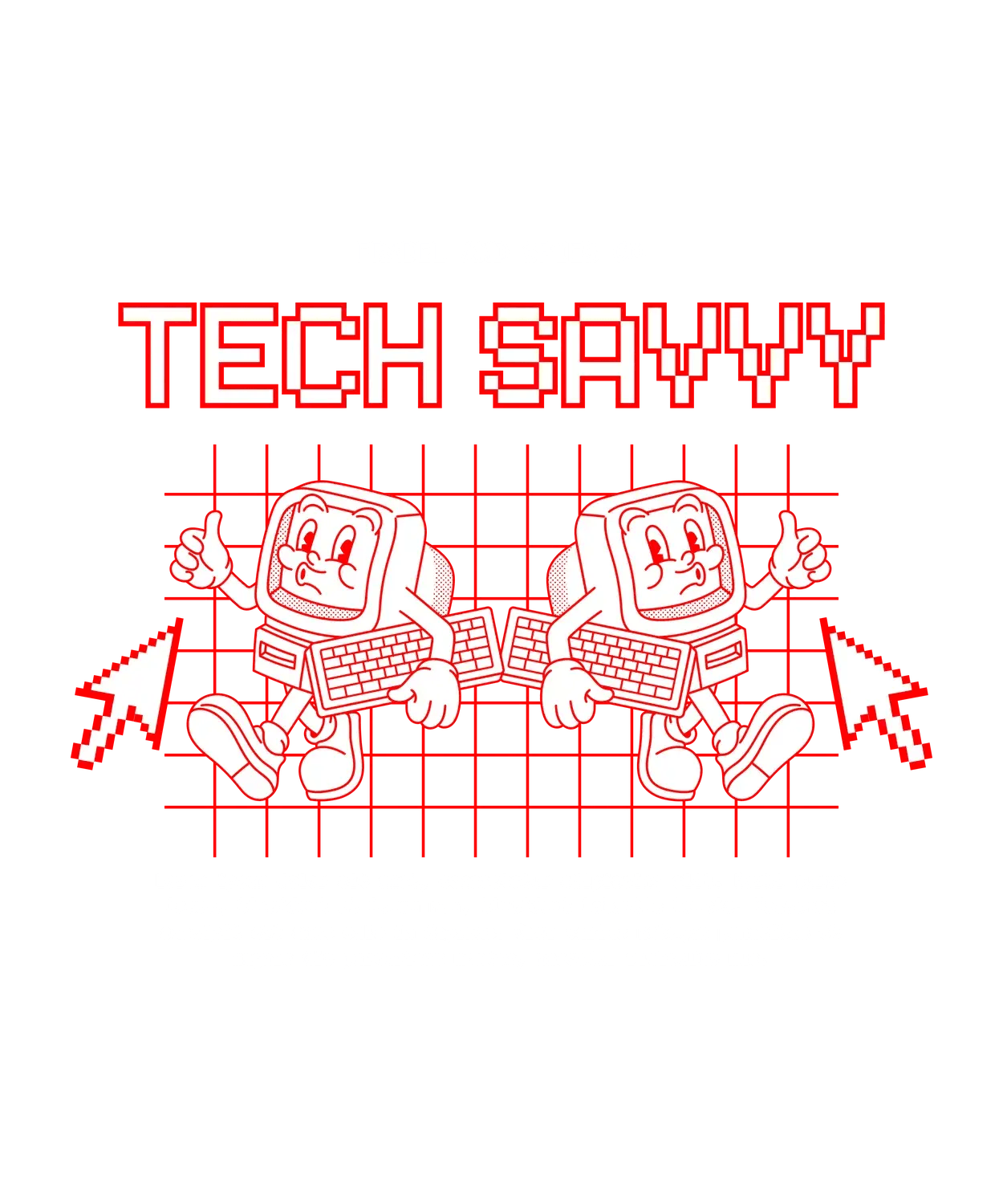 Tech Savvy Robots - DTF Ready to Press (original)