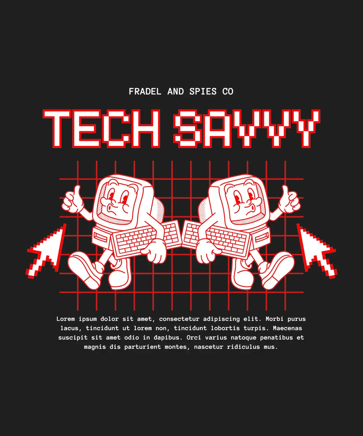 Tech Savvy Robots - DTF Ready to Press (black_bg)