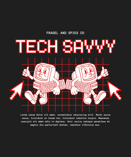 Tech Savvy Robots - DTF Ready to Press - Heat Press Transfer