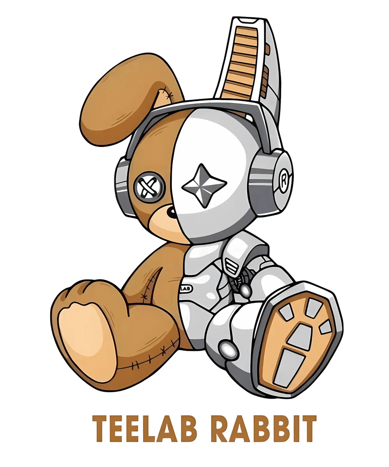 TeeLab Rabbit - DTF Ready to Press - Heat Press Transfer