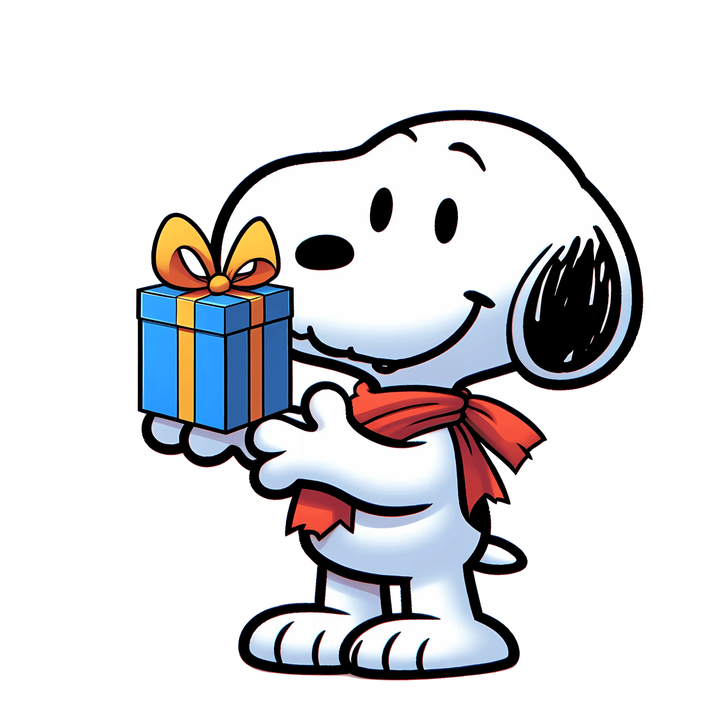 The Peanuts Snoopy Give A Gift Valentine's Day Design - DTF Ready To Press - Heat Press Transfer