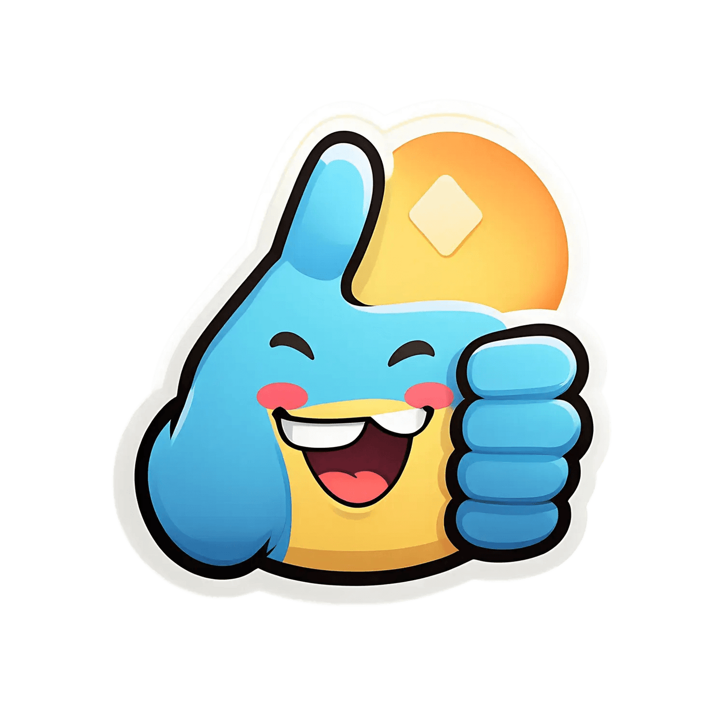 Thumbs Up Emoji - Sticker - Heat Press Transfer