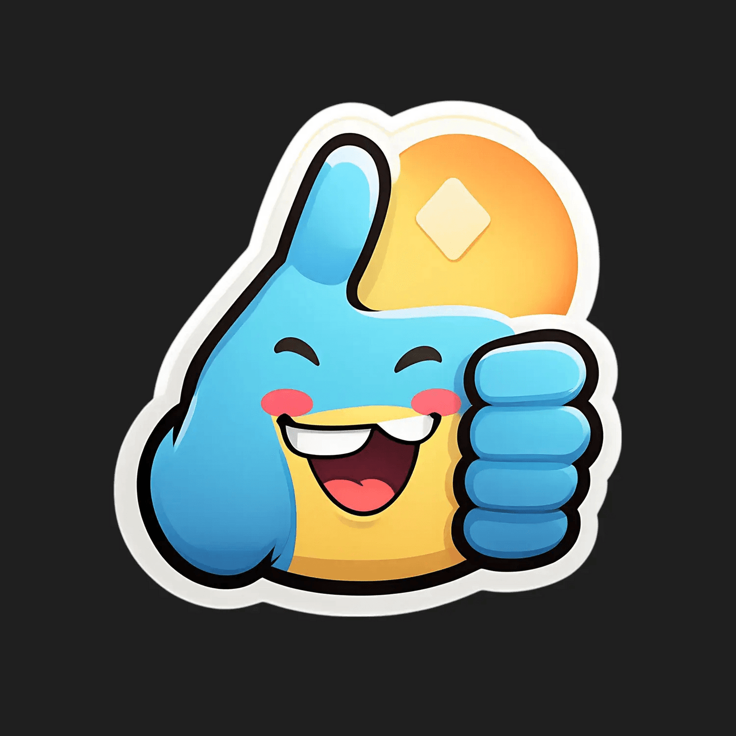Thumbs Up Emoji - Sticker - Heat Press Transfer