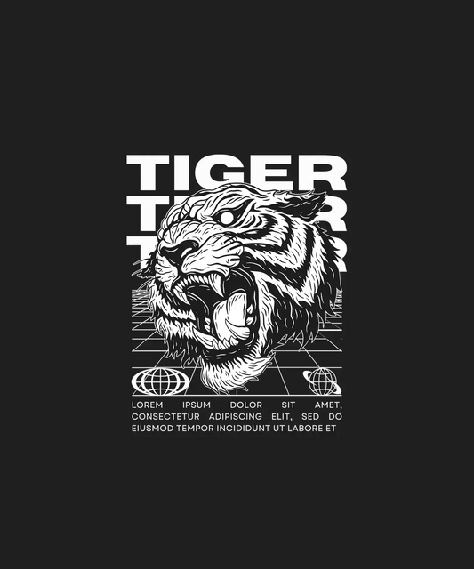 Tiger Face Fury - DTF Ready to Press - Heat Press Transfer