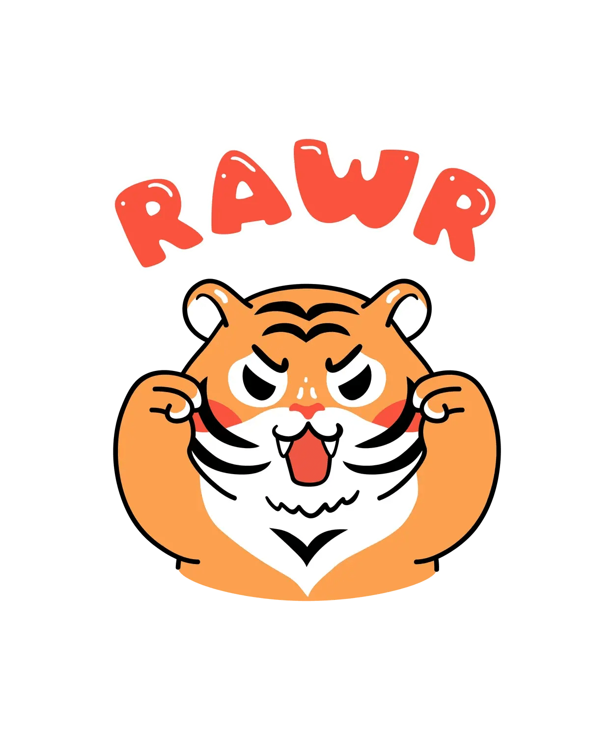 Tiger Roar - DTF Ready to Press (original)
