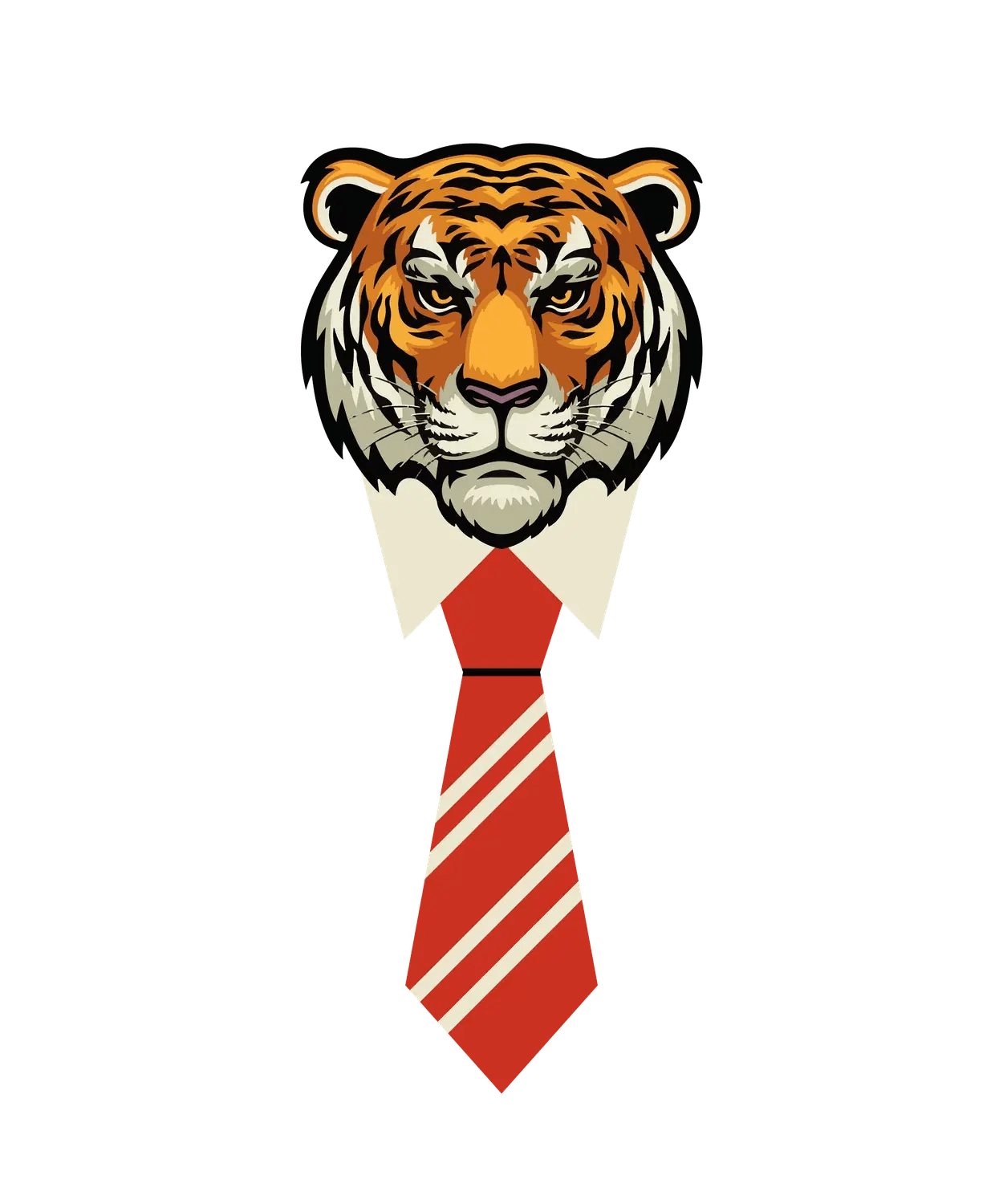 Tiger Tie Style - DTF Ready to Press - Heat Press Transfer