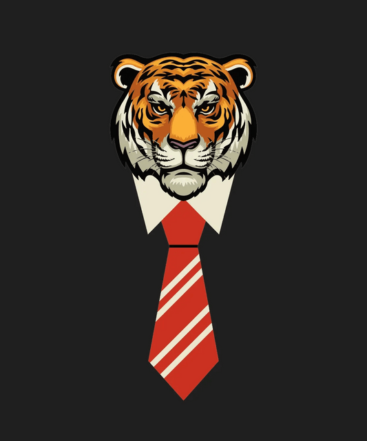 Tiger Tie Style - DTF Ready to Press - Heat Press Transfer
