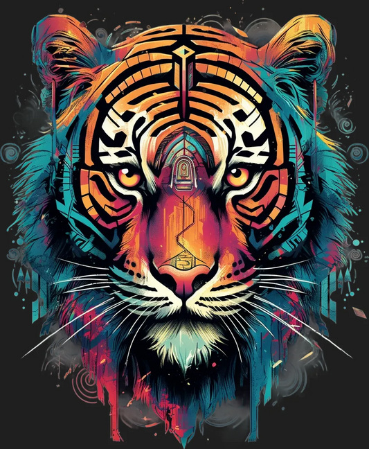 Tiger Artwork - DTF Ready to Press - Heat Press Transfer