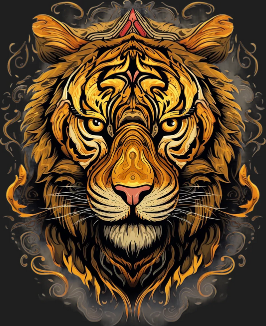 Tiger Majesty - DTF Ready to Press - Heat Press Transfer