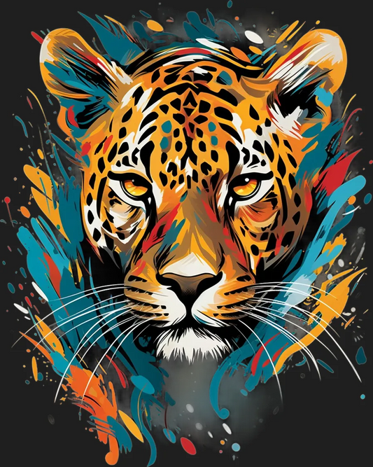 Tiger Splatter - DTF Ready to Press - Heat Press Transfer