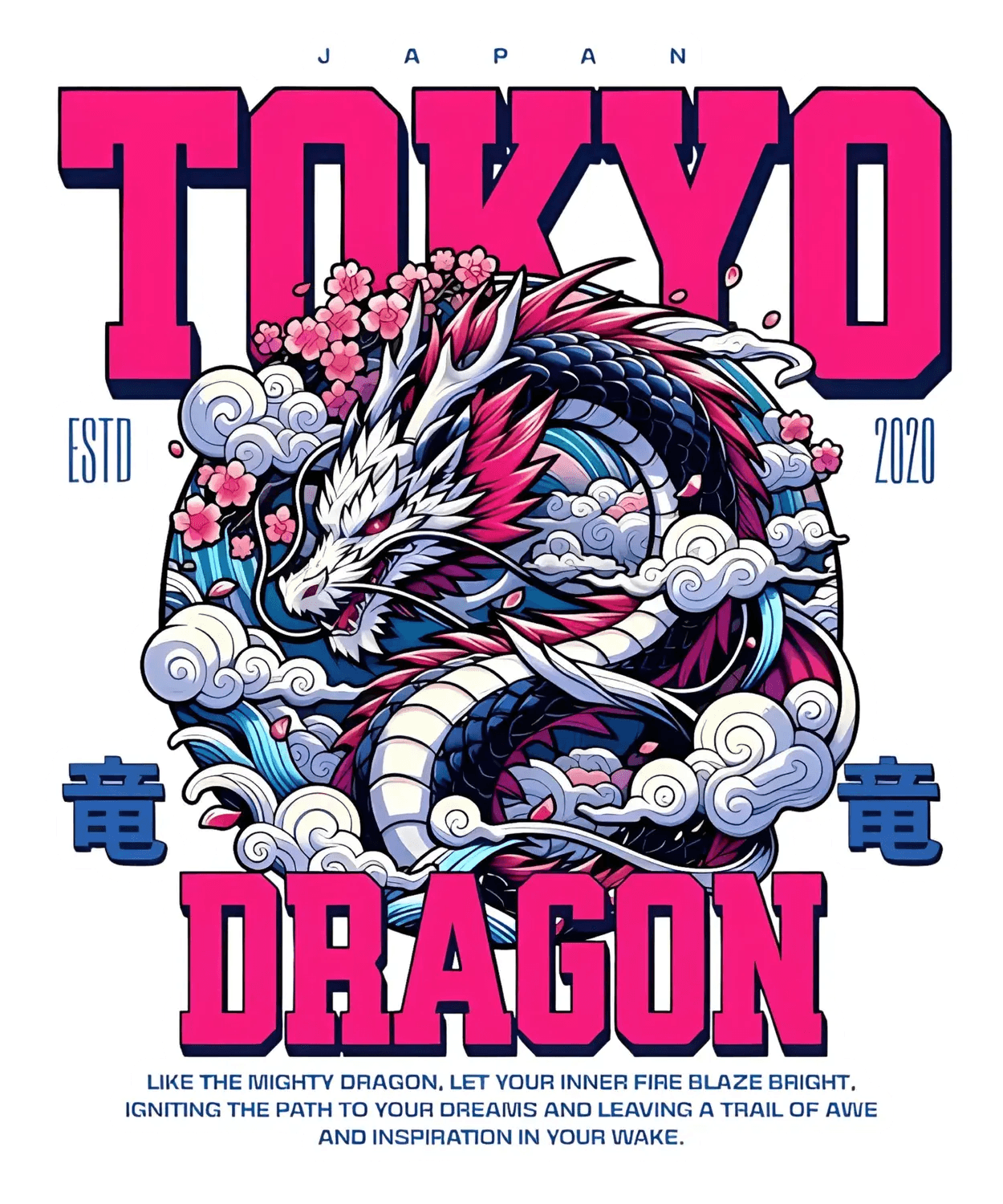 Tokyo Dragon 2020 - DTF Ready to Press (original)