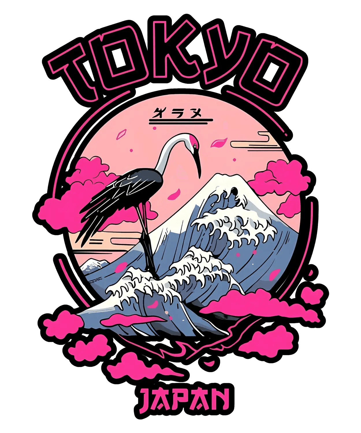 Tokyo Japan Aesthetic - DTF Ready to Press (original)