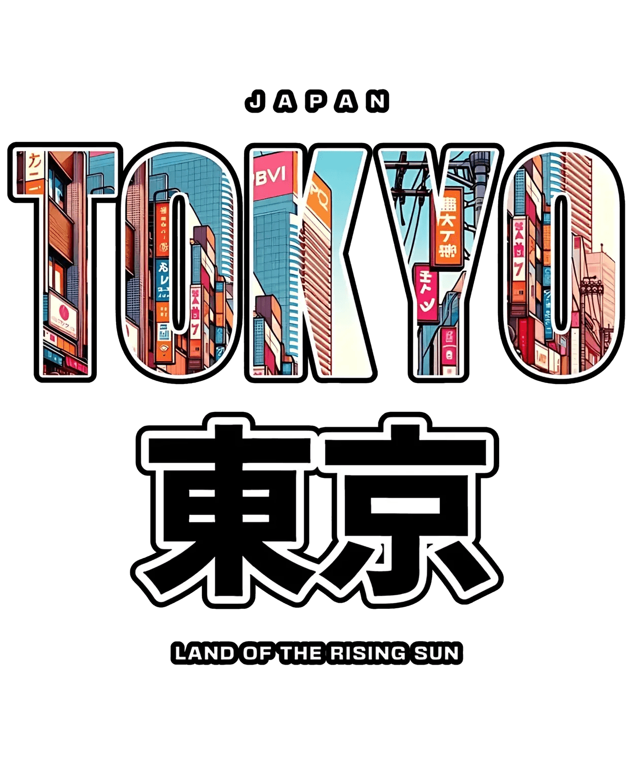 Tokyo Japan Skyline - DTF Ready to Press (original)