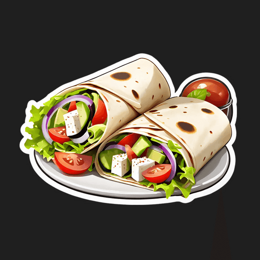 Tortilla Wrap - Delicious Sticker - Heat Press Transfer