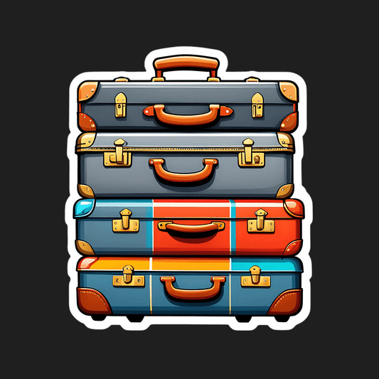 Travel Luggage - Sticker - Heat Press Transfer