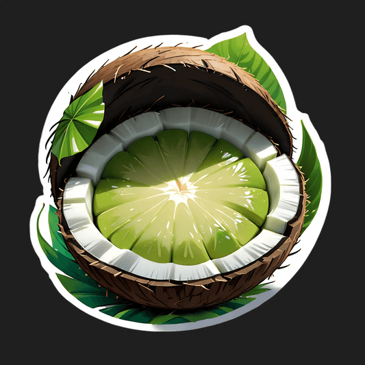 Tropical Lime Coconut - Sticker - Heat Press Transfer