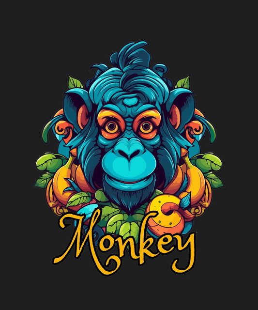 Tropical Monkey - DTF Ready to Press - Heat Press Transfer