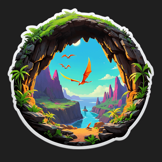 Tropical Paradise Sticker - Colorful Beach View - Heat Press Transfer