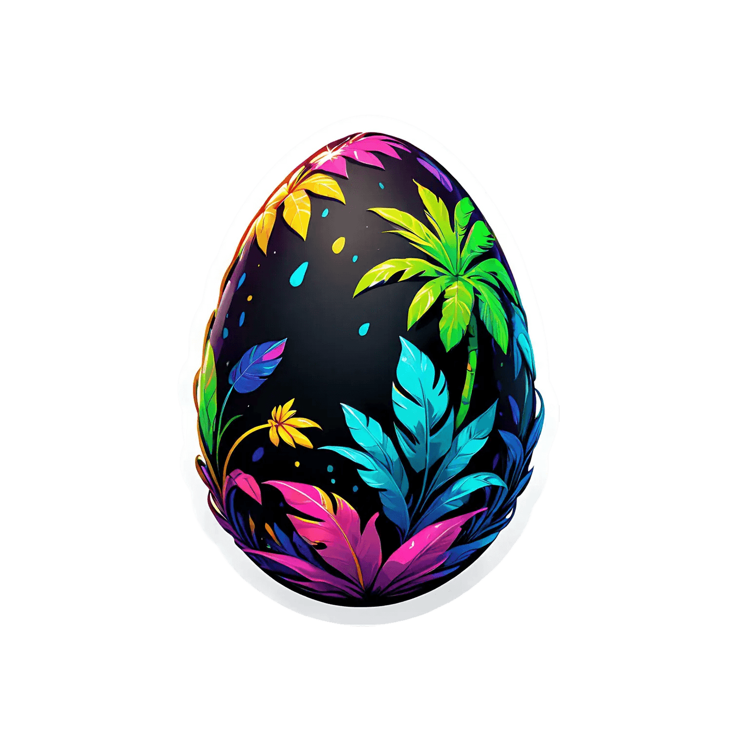 Tropical Vibes Sticker - Colorful UV DTF - Heat Press Transfer