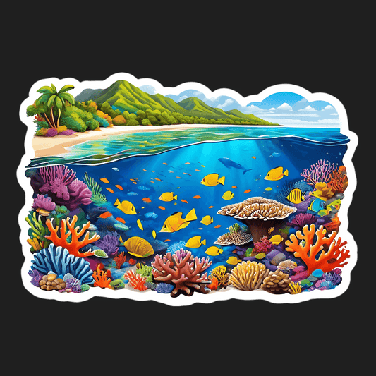 Tropical Marine Life - Sticker - Heat Press Transfer
