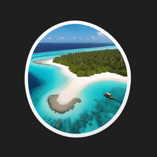 Tropical Paradise Island - Sticker - Heat Press Transfer