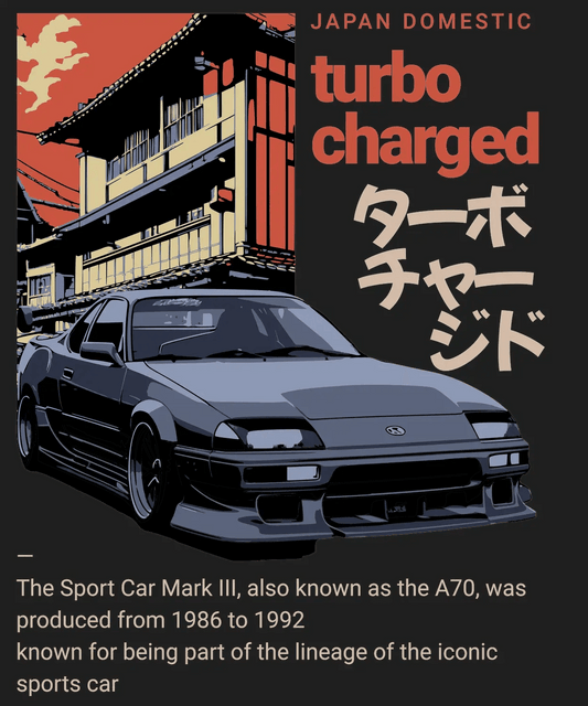Turbocharged Japan Sports - DTF Ready to Press - Heat Press Transfer