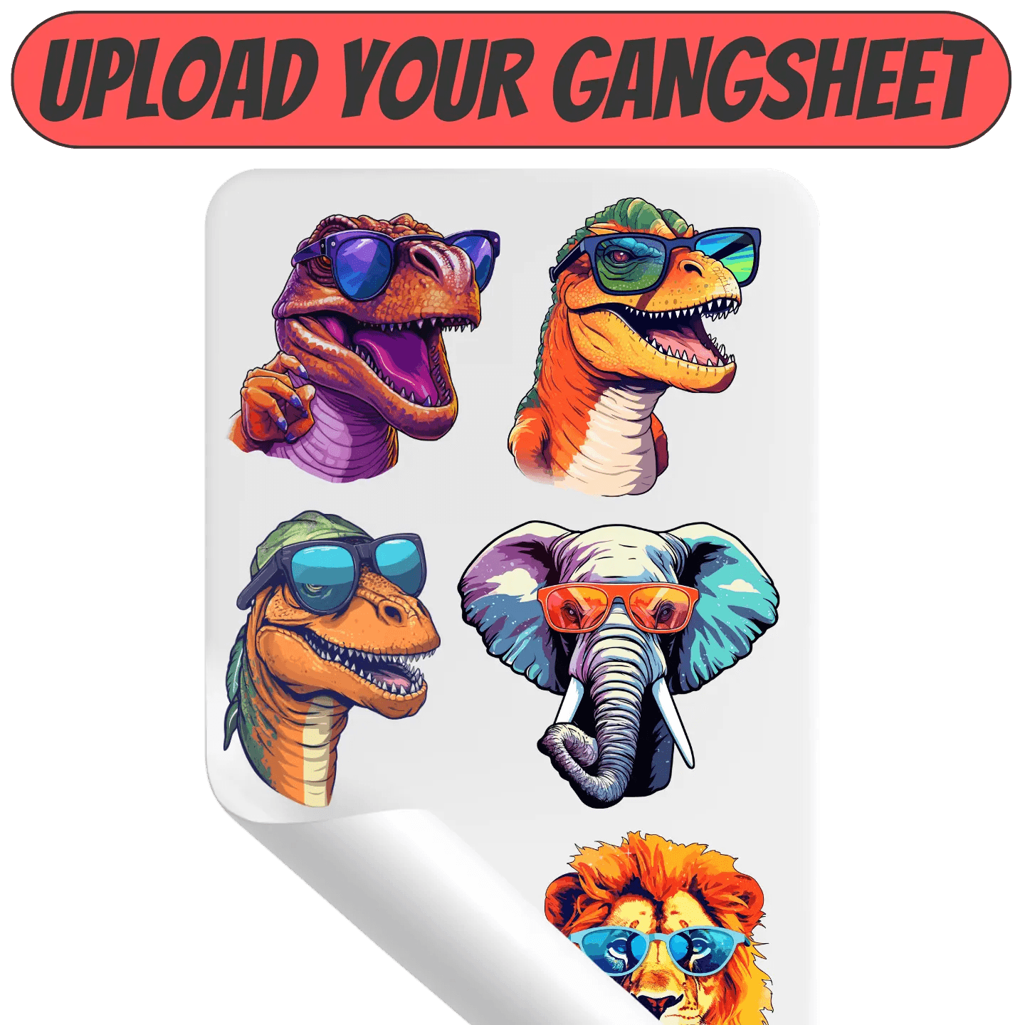 Upload DTF Gang Sheets - Heat Press Transfer