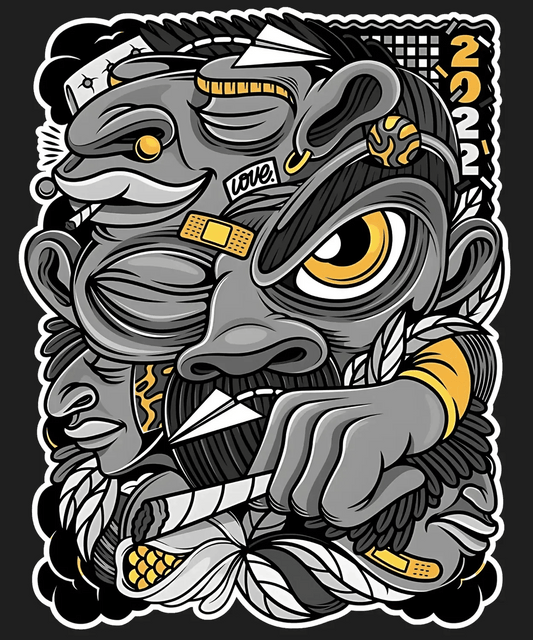 Urban Gorilla Art - DTF Ready to Press - Heat Press Transfer