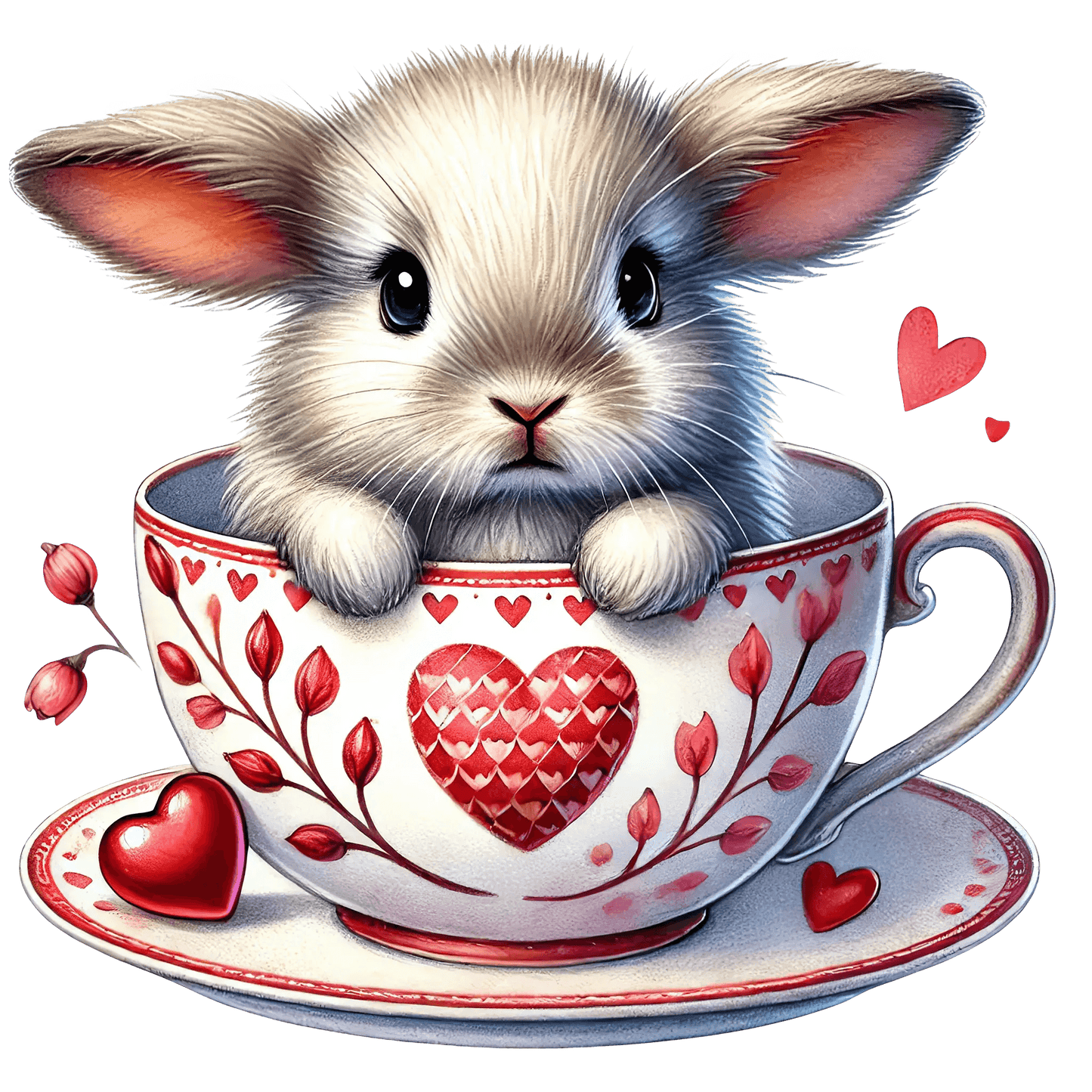 Valentine's Day Bunny Love Design | DTF Center - Heat Press Transfer