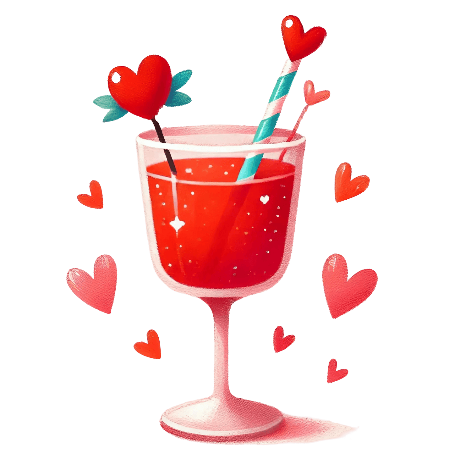 Valentine's Day Cocktail Design | DTF Center - Heat Press Transfer