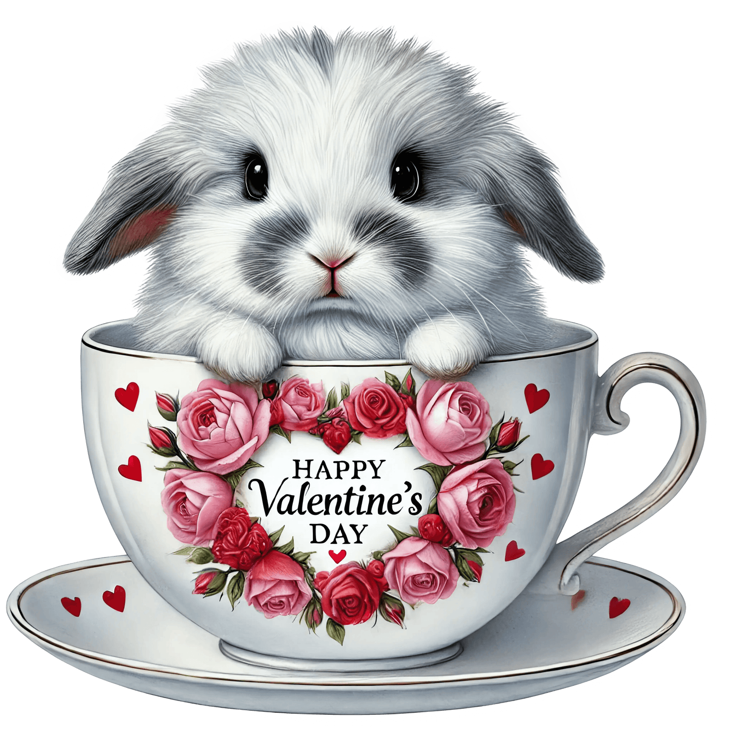 Valentine's Day Love Bunny Design | DTF Center - Heat Press Transfer
