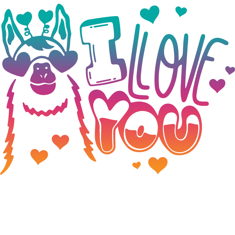 Valentine's Day Love Design - DTF Ready To Press - Heat Press Transfer